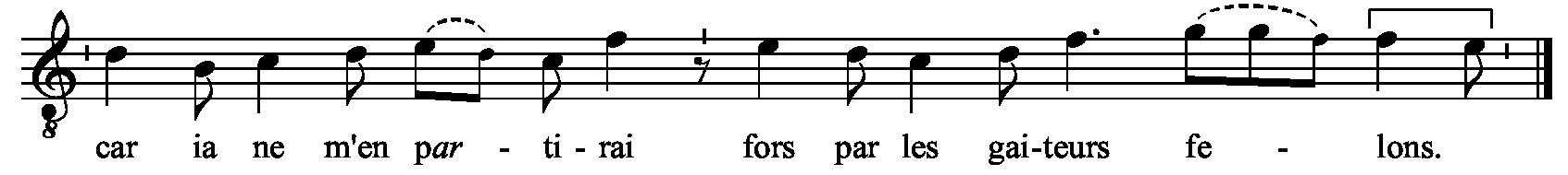 Refrain musical notation